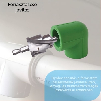Hatodik generációs PPR lyuknyitó fúró spirál hornyokkal vízvezeték javító eszköz
