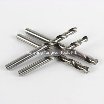 Spirálfúró készlet egyenes nyéllel, 19 darab, 4341 gyorsacél, műanyag doboz