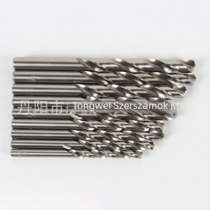 Spirálfúró készlet egyenes nyéllel, 19 darab, 4341 gyorsacél, műanyag doboz