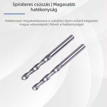 Spirál fúrókészlet kerek szárú, wolfrámötvözetből, 3.85 mm átmérő, 50 mm hosszú, márka Precision Diamond Tools