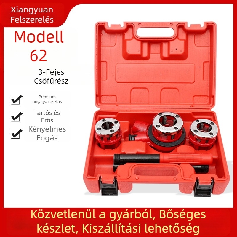 Type 62-es csőízületi lemez készlet, 3-ágú csőízületi lemez, kompatibilis acél-, galvanizált és műanyag csövekkel