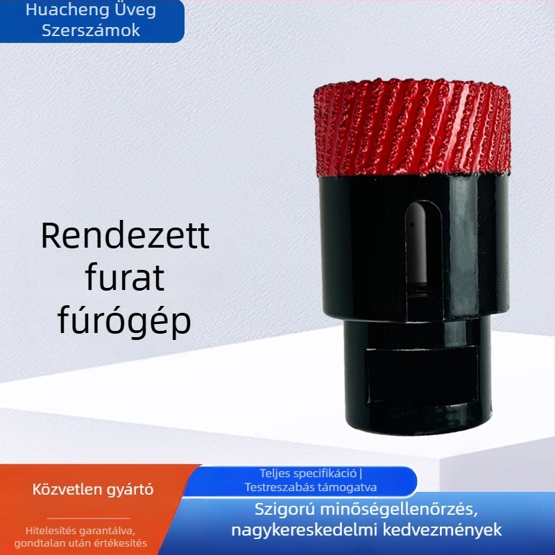 M14 forrasztott gyémánt lyukfúró rendezett szegmensekkel márványhoz, csempéhez, üveghez és granit-hoz