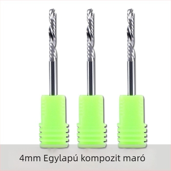 Végmaró egyoldalú, kompozit élű maró; alkalmas faipari felhasználásra; ideális forgácslapokra, furnérra, MDF-re és laminált lemezekre; kompatibil CNC gravíró gépekkel