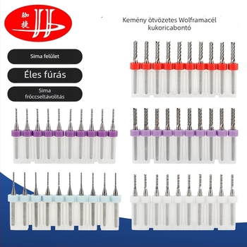 PCB maró – karbid wolfrám, mikro kemény, többszörös fogú, CNC gravírozáshoz