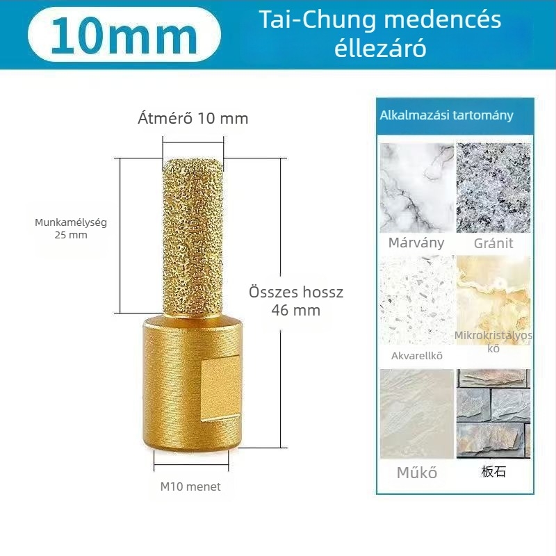 Dr. Jian Brazed csempecsiszolófej szögcsiszolóhoz - vágó, maró és hornyoló eszköz kerámia és kvarc kő számára