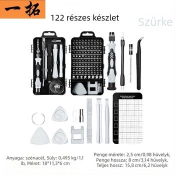 115 az 1-ben multifunkcionális csavarhúzó készlet mobiltelefonok szétszereléséhez