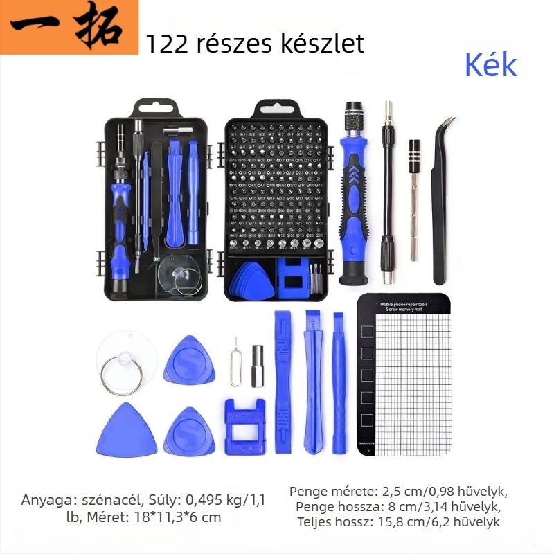 115 az 1-ben multifunkcionális csavarhúzó készlet mobiltelefonok szétszereléséhez