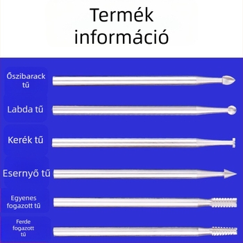 Fafarész maró wolfrámszilárd acélból, Ivory Wood faragáshoz, elektromos üreges/mikrofaragó bitkészlet, egyenes horny