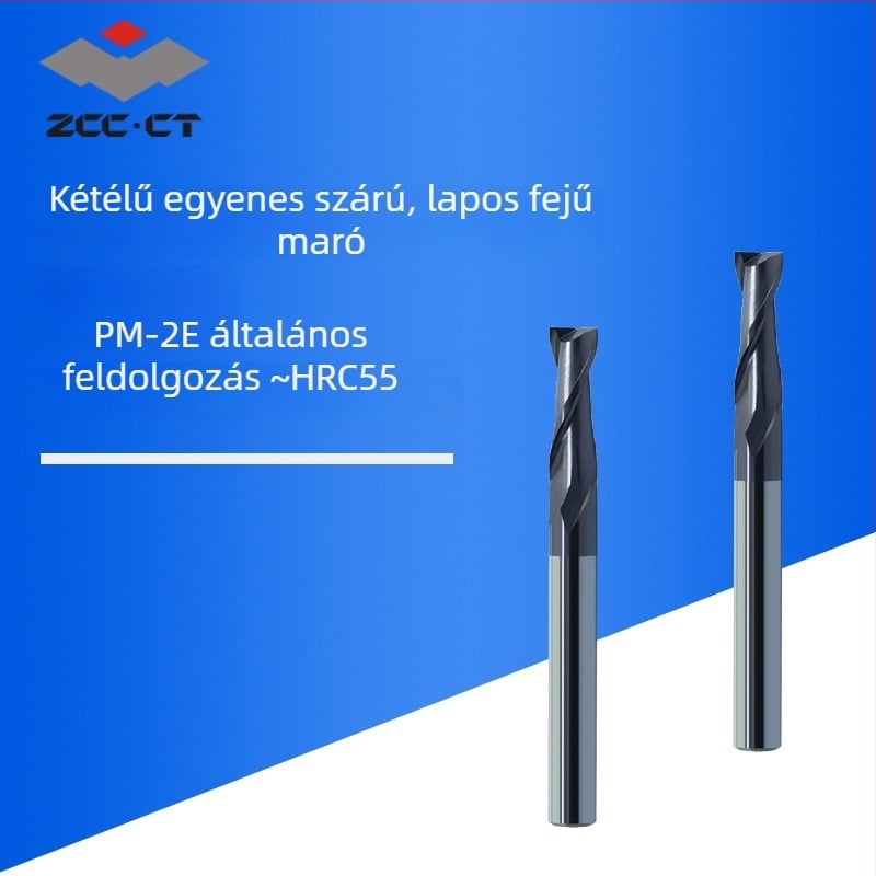 Zhuzhou Diamond PM-2E-D8.0 Egyenes tengely, kétfogu lapos végfúró, keménykarbid