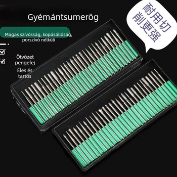 Gyémánt csiszolófej készlet jade kőhöz belső csiszolófej wolframszilárd acélból, csiszoló tűk és rudak, Buddha gyöngy rögzítő tű