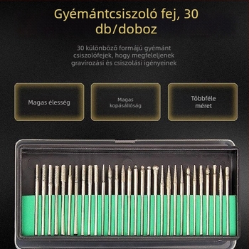 Gyémánt csiszolófej készlet jade kőhöz belső csiszolófej wolframszilárd acélból, csiszoló tűk és rudak, Buddha gyöngy rögzítő tű