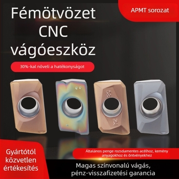 CNC eszterga beszúrás APMT1604/1135, ív R0.8, magas keménységű rozsdamentes acélhoz, gyémánt alakú négyzet vállal (APMT1604PDER-H2 VP15TF)
