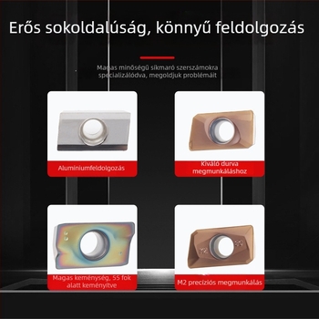 CNC eszterga beszúrás APMT1604/1135, ív R0.8, magas keménységű rozsdamentes acélhoz, gyémánt alakú négyzet vállal (APMT1604PDER-H2 VP15TF)