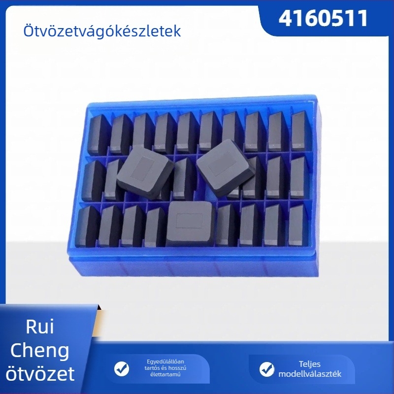 Karbid négyszögletes maró penge, sorozat 4160511, minőségek: YT15, YT14, YT5, YG6, YG8, YW1, YW2