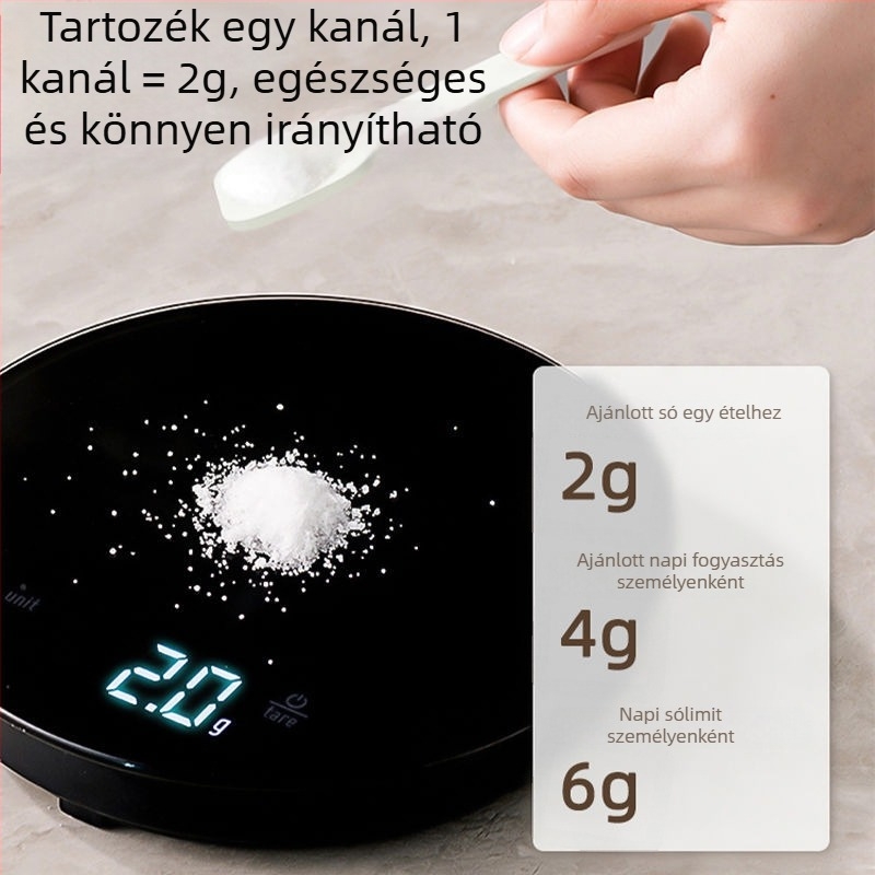 Üvegből készült olajtartó és sótartó, flip-top fedél, hőálló konyhai fűszer-tároló készlet kanállal