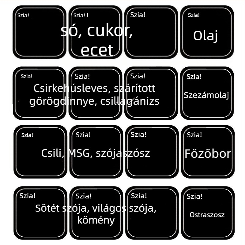 Üvegből készült olajtartó és sótartó, flip-top fedél, hőálló konyhai fűszer-tároló készlet kanállal