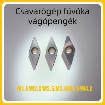 WK Worm Cutter Milling Inserts, 40° Rhombus Shape, Hard Alloy Blade