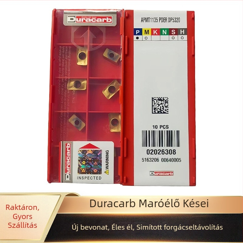 Cementált keményfém CNC marófej DP5320 APMT1135PDER acél alkatrészekhez