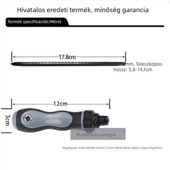 Racsos csavarhúzó Phillips és egyenes fejjel, mágneses, szigetelt, hosszú markolat, Cr-V acél, 2 darabos készlet