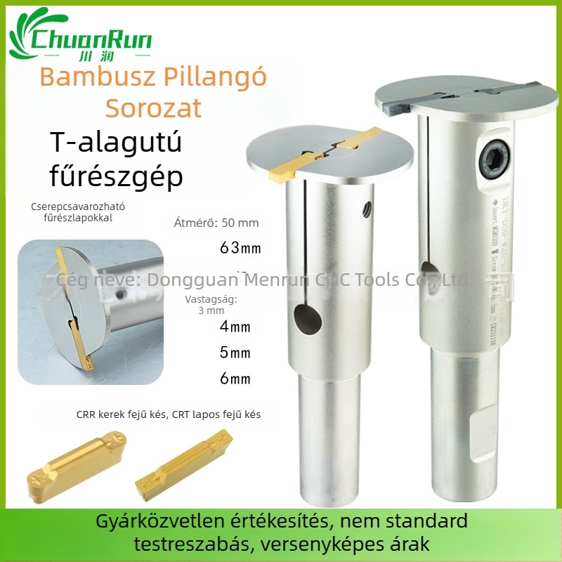 Maróorsó rúd, T-típusú Bamboo Dragonfly sorozat, kettős fej, kompatibil a frezező korongokkal, sík fej és gömbfej CNC eszköz