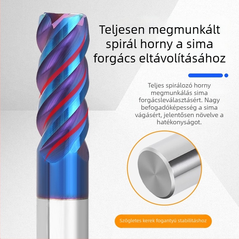 65°-os végmaró ötvözött acélhoz, End Mill, 65. sorozat, megmunkáló központhoz