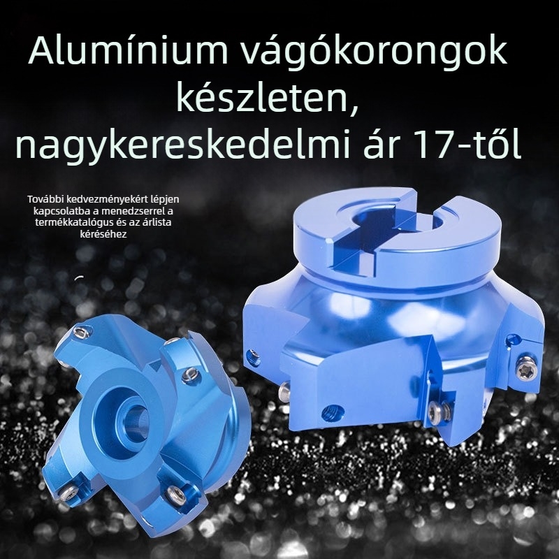 Alumínium ötvözetű arcmaró, CNC BT40/BT30, 90° geometriával, modell 1604