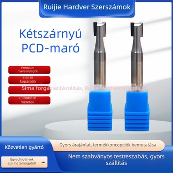 PCD gyémánt maró, kétszélű, CNC megmunkálás, magas keménység, grafit termékek feldolgozása, sinterelés, 20 g