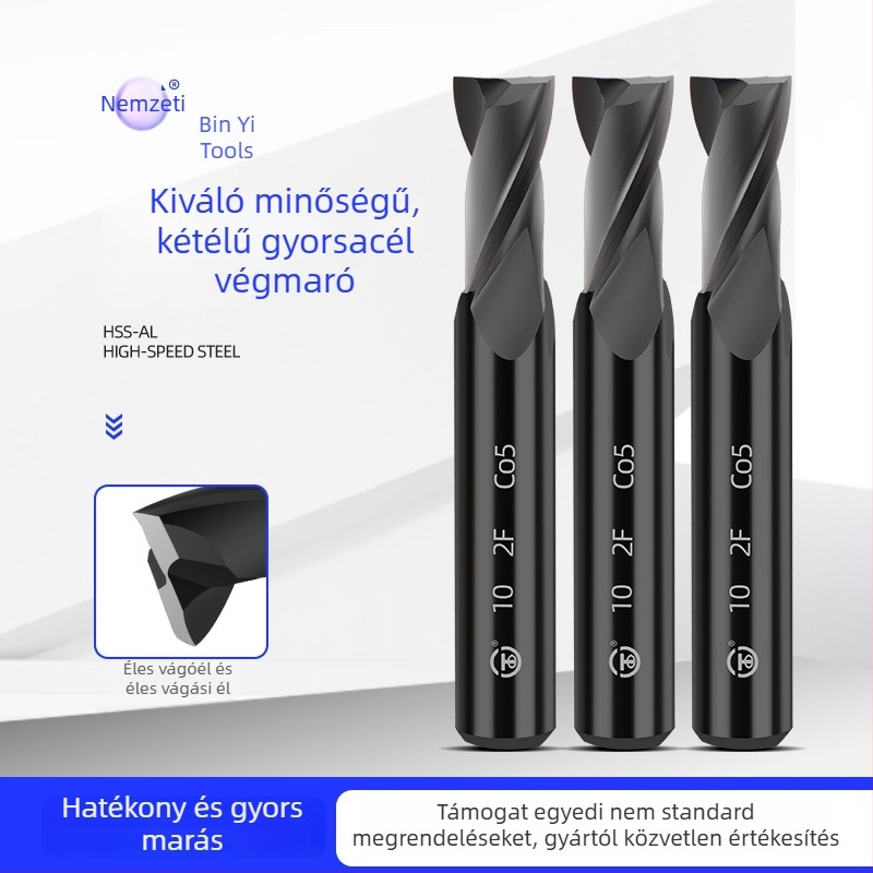 Kulcsnyílásos maró, fehéracél sorozat, gépi marókhoz, szerszámacél feldolgozásához