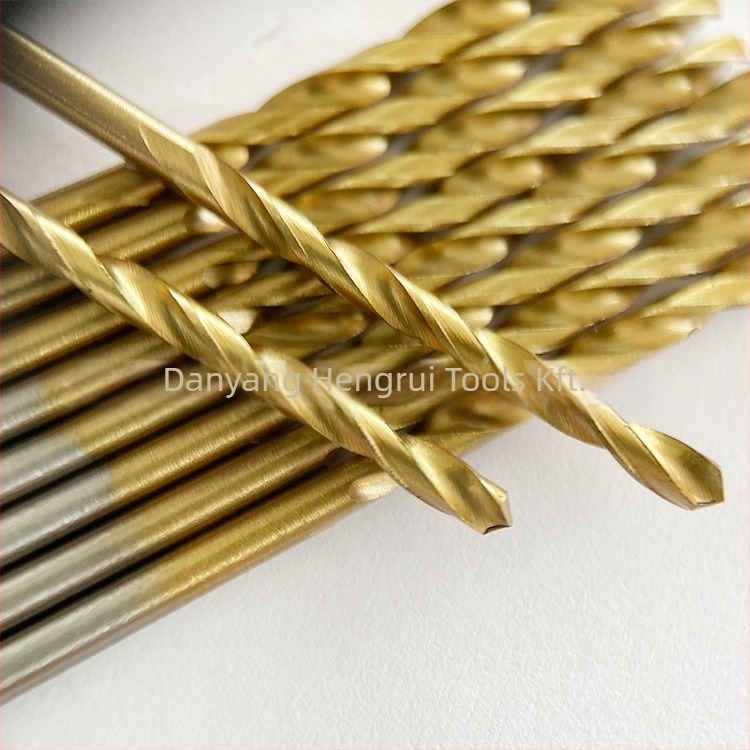 170 darabos gyorsacél titánbevont fúrókészlet, lyukak fúrására