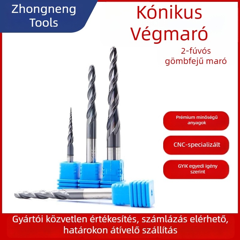 AMO CNC kúpos gömbfejes maró szilárdkarbidból fa- és fém megmunkálására