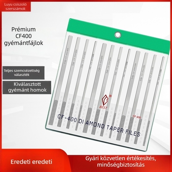 Gyémánt reszelő CF400, sík keresztmetszet, dupla minta, középfog, emery anyag