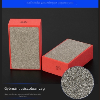 Gyémántos csempe élcsiszoló eszköz – kézi polírozó párna száraz csiszoláshoz és az él menti formázáshoz