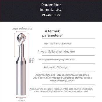 VTOOL golyófejes maró; sorozat Ball-type milling cutter; megmunkálási tartomány: Other