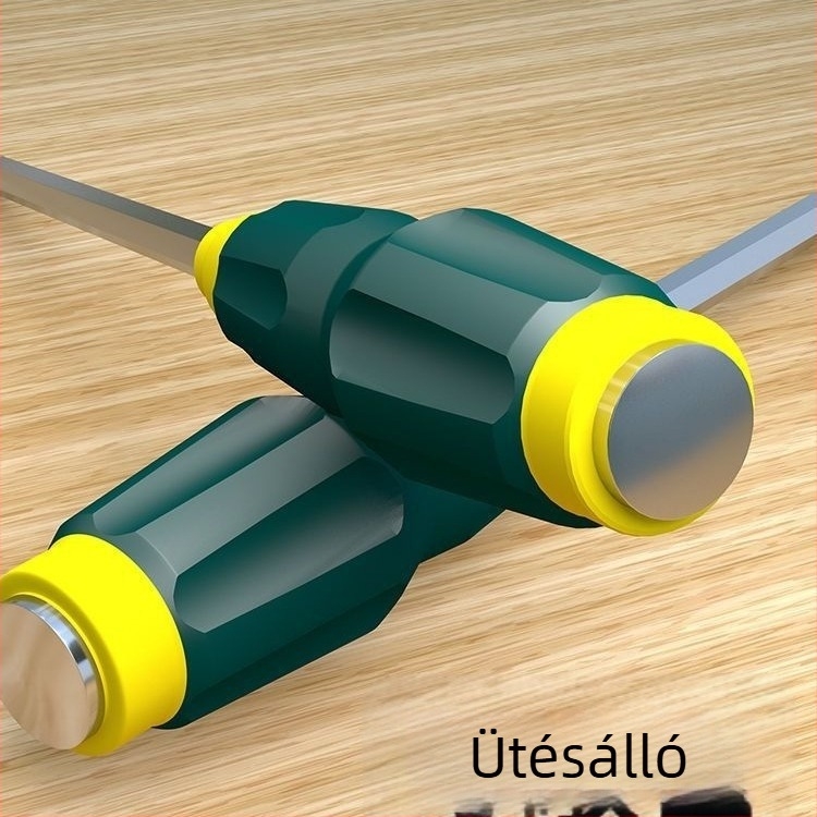 Mágneses Phillips csavarhúzó CR-V acélból, műanyag nyéllel, tömege 0,24 kg