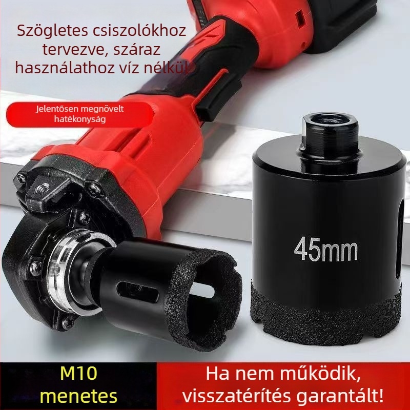M10 Forrasztott száraz furó – többfunkciós fúrólyuk kerámia csempékhez, üveghez, márványhoz és kőhöz