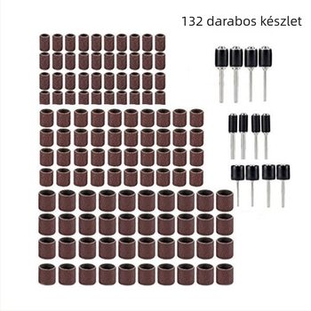 132 részes elektromos csiszoló készlet favágáshoz és faragáshoz, márka Asahikawa, modell XCAN, alkalmazások: polírozás, csiszolás, vágás, fúrás