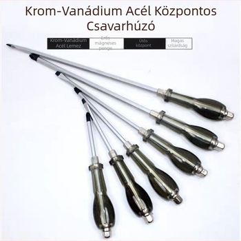 Ipari szintű mágneses kereszthornyú csavarhúzó Walden márkájú, króm-vanádium acélból, műanyag nyéllel, szigetelés nélküli