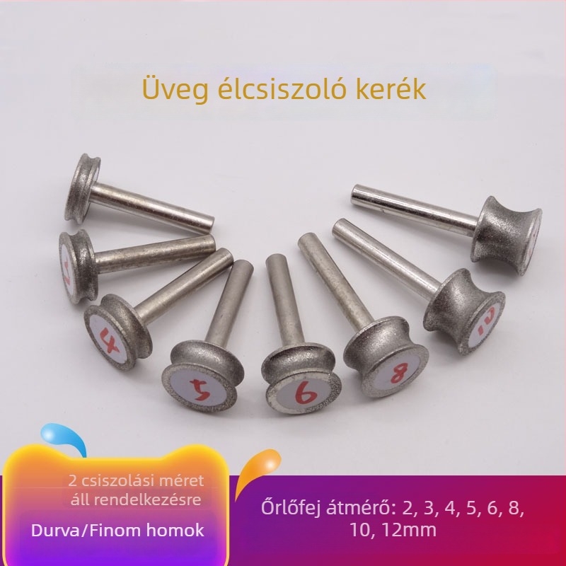 Élvédő csiszolófej – Carver, Gyűrűs körkerék, Konkáv kialakítás, Elektroplatinált karborund