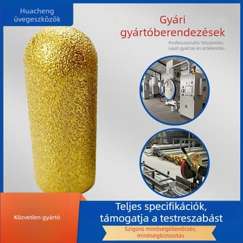 Ív alakú víztartó csiszolófej üveg- és csempe feldolgozására és polírozására, öntöttvas csiszoló rudak és gyémánt szerszámok