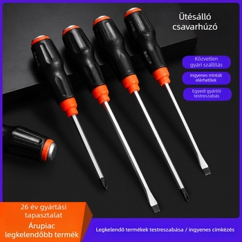 Luwei mágneses csavarhúzó keresztes és egyenes fejjel, Cr-Mo acél, fogantyú TPR