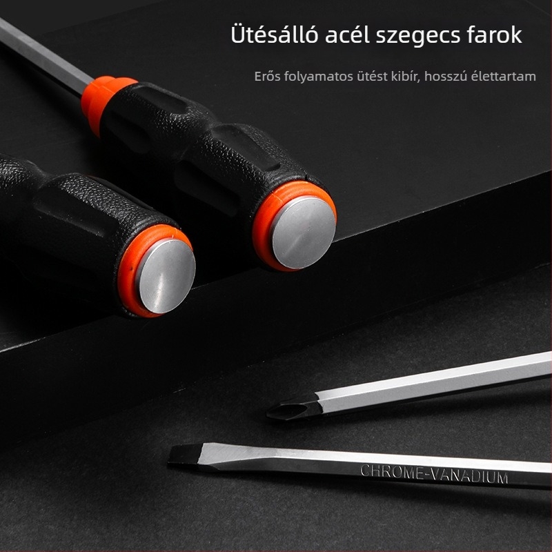 Luwei mágneses csavarhúzó keresztes és egyenes fejjel, Cr-Mo acél, fogantyú TPR