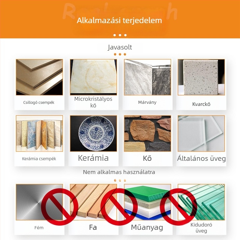 Fu Yan Lyuknyitó fúró poliszához – márvány, gránit, üveg és kő, M10-es menet