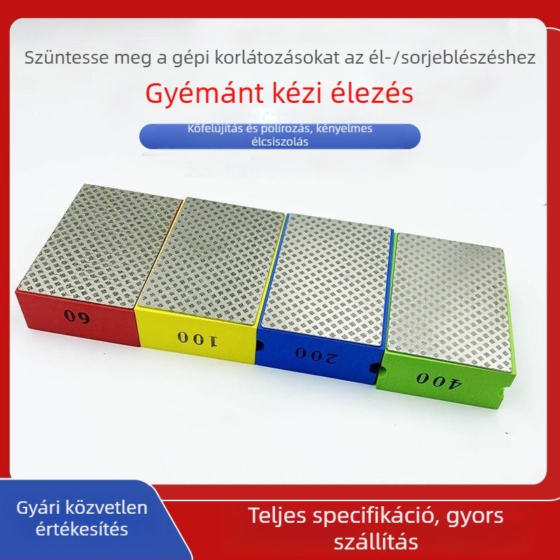 Csempemargó finiselő készlet, üvegél finiselő korong, gyémántkő polírozó, kézi hálós csiszoló eszköz kőlapokhoz