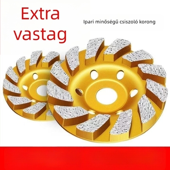 Gyémánt csiszolókorong kő megmunkálására – sinterelt kivitel, polírozás márvány és beton felületekhez; él- és falcsiszolás