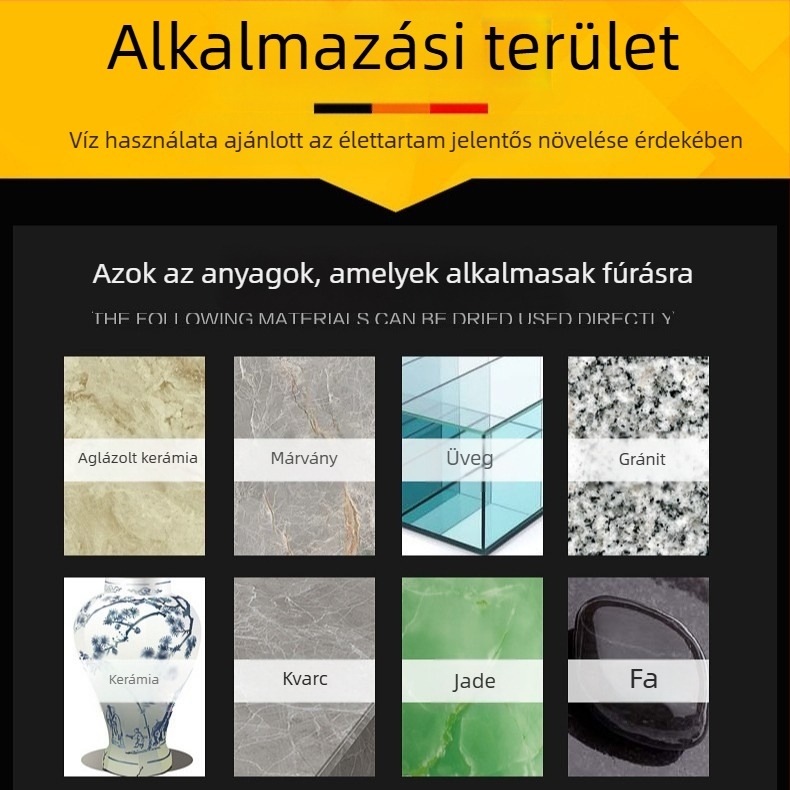 Bochi Gyémánt bevont lyuknyitó fúrófej, márványhoz, gránithoz, betonhoz és csempéhez — száraz fúrás