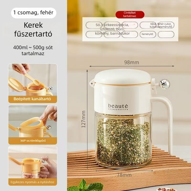 Beépített olajspray üveg automatikus nyitás-zárás funkcióval, konyhai olajspray, kétfunkciós használat