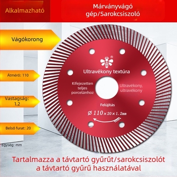Little Bee gyémánt fűrészlap vitrifikált téglákhoz, kerámiához és márványhoz — ultra vékony száraz vágáshoz