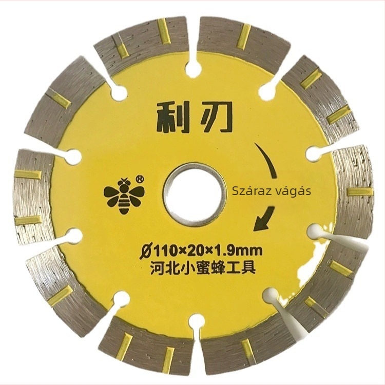 Little Bee 114 Gyémánt vágókorong falnyílásokhoz kő- és betonvágáshoz – szinterezett gyémánt, vágógéphez