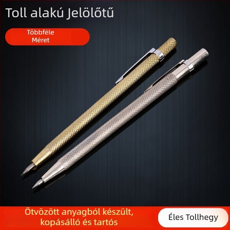 Toll alakú nyomvonaló ötvözet fejjel, csempe jelöléséhez és építészeti díszítéshez