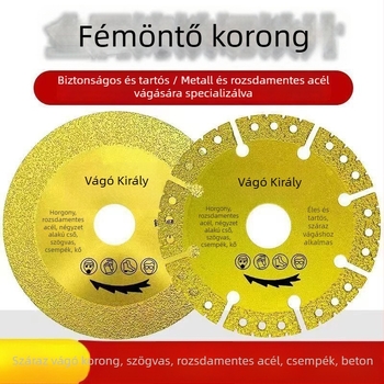 Brilliant forrasztott gyémánt vágókorong sziklához, kerámia csempe, fém és rozsdamentes acél — Maximális vonalsebesség 100, alkalmas csempékre, szögvasra és kőlemecre